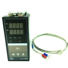 Hot selling Digital RKC  PID Temperature Controller digital Thermostat REX-C400 + K type thermocouple probe 1M , Relay Output 2024 - buy cheap