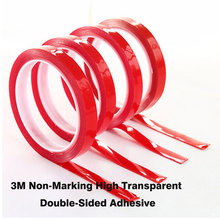 5 Roll 3m Double Sided Adhesive Tape Two Size High Strength Acrylic Transparent No Traces Sticker Car Fixed Wall Clock Hook 2024 - buy cheap