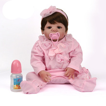 Npkdoll-boneca realista reborn, boneca para bebês recém-nascidos de silicone, 55 cm, brinquedo reborn 2024 - compre barato