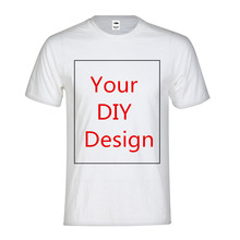 Лето Высокое качество 100% хлопок Индивидуальные для мужчин футболка Топы корректирующие Личность печати ваш собственный дизайн 2024 - купить недорого