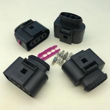 4 Way female 4B0973724 Auto Car Ignition Coil Connector Plug Repair Kit Case For A4 A6  1J0 973 724 1J0973724 2024 - buy cheap