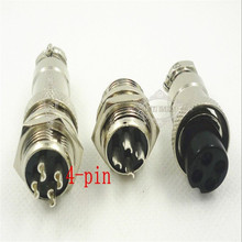 5pcs Aviation Plug Male & Female Wire Panel Connector 16mm 4 Pin GX16-4 2024 - buy cheap