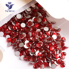 YANRUO 2058NoHF SS16-SS20 1440Pcs Siam Red Rhinestones Non Hot-Fix Crystal Flat Back Loose Rhinestones AAAAA Quality For Clothes 2024 - buy cheap