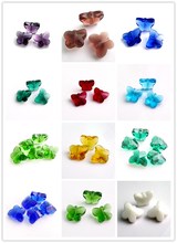 Free shipping 100pcs/pack 10mm/14mm Top Quality 5754 butterfly shape crystal glass beads 2024 - buy cheap