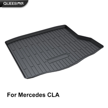 QUEES Custom Fit Cargo Liner Boot Tray Trunk Floor Mat for Mercedes Benz CLA Class 2013 2014 2015 2016 2017 2024 - buy cheap