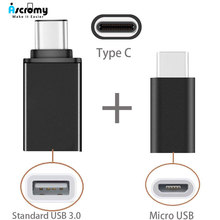 Ascromy Type C OTG to Micro USB Adapter For Xiaomi Mi Mix 3 8 Mix3 Huawei Mate 20 Pro Honor 10 Samsung le eco Type-C Phone Typec 2024 - buy cheap