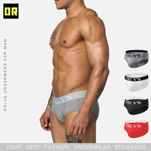 ORLVS Brand Low Waist Sexy Men Underwear Briefs Cotton breathable Mens Briefs Brief Cueca Gay Underwear Comfortable Underwear 2024 - buy cheap