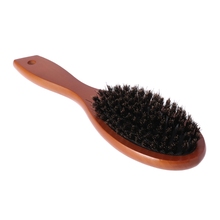 Antistatic Bristle Hair Brush Comb Wooden Handle Massage Head Hair Care Salon 2024 - buy cheap