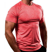 Camisas de compressão secagem rápida dos homens dos ginásios aptidão camiseta superelastic magro camiseta topos masculino jogger workout crossfit roupas 2024 - compre barato