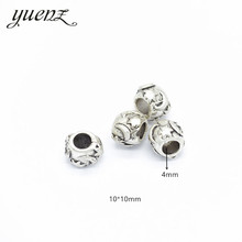 YuenZ-abalorios de Luna y estrella de gran agujero de color plata antigua, accesorios de joyería europea, 10 Uds., R171 2024 - compra barato