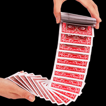 1Set Magic Electric Deck(connection by invisible thread) of Cards Prank Trick Prop Gag Poker Acrobatics Waterfall Card props 2024 - buy cheap