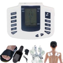 Electric Stimulator Full Body Relax Muscle Therapy Massager Pulse Tens Acupuncture Foot Neck back Massage slimming slipper 8 pad 2024 - buy cheap