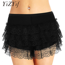 YiZYiF women boxer underwear tight shorts Solid Color Under Skirt Dresses Protective Layered Lace Stretchy Pettipants Underpants 2024 - buy cheap