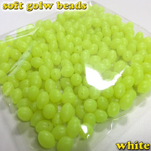 HOT fishing soft glow oval beads size 3*4 4*6 5*8 6*8 6*10 7*10 8*12mm  color: yellow  1000pcs/lot 2024 - buy cheap