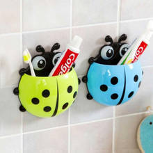Cute Animal Sucker Ladybird Designed Bathroom Wall Decor Toothbrush Holder 2024 - buy cheap