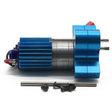 370 brushed motor(carbon brush is exchangeable)+alloy heat sink&gear box with steel gears for WPL Henglong C14 C24 B14 B24 B36 2024 - buy cheap