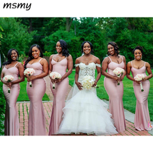 Grape African Mermaid Bridesmaid Dresses With Sash Beads Off The Shoulder Aso Ebi Formal Dresses Satin Long Custom Made 2024 - buy cheap