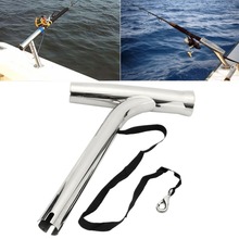 Suporte de vara de pesca em aço inoxidável 316, suporte com gatilho para barco e iate marinho 2024 - compre barato