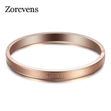 ZORCVENS-pulsera de acero inoxidable para hombre, brazalete con signo de Cruz cristiana de Jesús, a la moda, 2021 2024 - compra barato