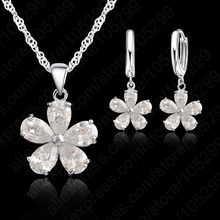Newest  Wedding Jewelry Sets Necklace Earring Jewelry Sets Cubic Zirconia CZ Jewelry Set 925 Sterling Silver Jewelry Set 2024 - buy cheap