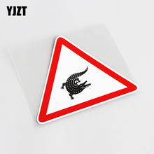 YJZT 12 CM * 10.2 CM Personalidade Marca de Aviso de Crocodilo PVC Etiqueta Do Carro Decalque 13-0777 2024 - compre barato