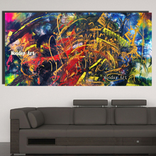 Aritist-pintura a óleo moderna em tela, alta qualidade, pintura abstrata à mão, para sala de estar, quarto, hotel 2024 - compre barato