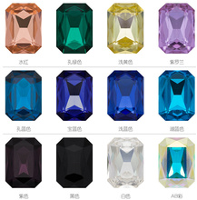 Pedras preciosas retangular octogonal k9, 10x14mm, 13x18mm, alta qualidade para fabricação de joias 2024 - compre barato
