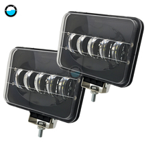 Barra de luz Led para coche, 6 pulgadas, 50W, para camión, remolque, SUV, barco todoterreno, 12V, 24V, 4X4, 4WD, faro de luz de trabajo cuadrado, 2 uds. 2024 - compra barato