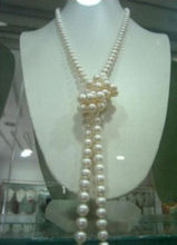 Ожерелье из белого пресноводного культивированного жемчуга 8-9 мм AAA 36 дюймов 2024 - купить недорого