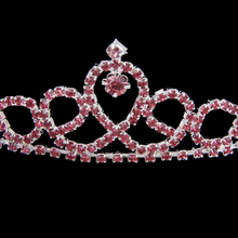 Girl Kid Children Bridal Bridemaid Princess Crown Headband Red Crystal Tiara 2024 - buy cheap