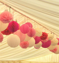 Красивые Свадебные идеи, подвесные искусственные бумажные сотовые шарики для вечерние, стандартные помпоны, бумажные фонари для творчества 2024 - купить недорого