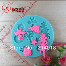 tree frog owl shaped  hot sale chocolate silicon mold fondant Cake decoration mold chocolate mold NO.SI309 2024 - buy cheap