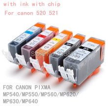 Картриджи PGI-520 CLI-521 для принтеров canon PIXMA MP540, MP550, MP560, MP620, MP630, MP640, 15 шт. 2024 - купить недорого