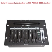 1Pcs/Lot Free Shipping Wireless DMX Console 24 Channel Simple DMX Controller Professional Stage Lighting Equipments Dj Console 2024 - buy cheap