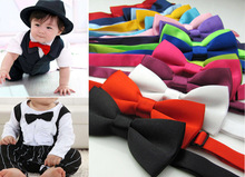 New 2019 Lovely Baby Children Classic Solid Color boy  girl Butterfly Kont Cute Bowtie White Black pink Green Blue Cravate 2024 - buy cheap