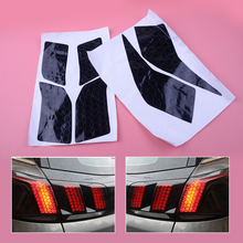 6pcs PVC Car Rear Tail Light Lamp Honeycomb Stickers Decals Fit For Peugeot 5008 2017 2018 2024 - buy cheap