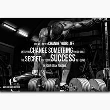 Hot Quotes Body Building GYM Muscle-Silk Art Poster Wall Sticker Decoration Gift 2024 - buy cheap