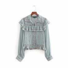 Embroidered blouse hippie boho clothing chic top female tunics for beach bohemian ladies womens tops and blouses DD1462 2024 - buy cheap