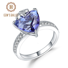Драгоценный камень балет 5.89Ct натуральный Iolite синий цвет фототреугольник кольца для женщин мистический кварцевый камень серебряные ювелирные изделия тонкие кольца 2024 - купить недорого