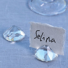 Wholesale 12PCS/LOT Wedding Gifts Crystal name Card Holder Favors for Table Decoration 2024 - buy cheap