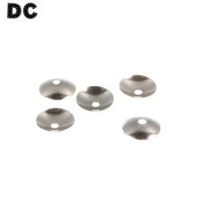 DC 50pcs/lot Stainless Steel Round Spacer Beads End Caps Dia 3mm 4mm 5mm 6mm 8mm for Necklace Bracelet Jewelry DIY Components 2024 - buy cheap