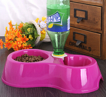 Hot Sale Free Shipping Dual Port Dog Automatic Water Dispenser Feeder Utensils Bowl Cat Drinking Fountain Food Dish Pet Bowl 2024 - buy cheap