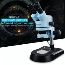 Microscopio binocular HD 7X-45X de zoom SZM4514-S1 para herramientas de reparación de teléfonos móviles, microscopio Industrial de soldadura de inspección PCB 2024 - compra barato