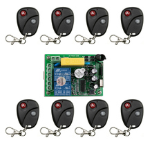 Controle de rádio sem fio ac220v 10a, receptor, interruptor de controle remoto, relé de rf 315 mhz 433 mhz