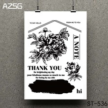 AZSG Blessing of friends Clear Stamps/seal for DIY Scrapbooking/Card Making/Photo Album Decoration Supplies 2024 - buy cheap
