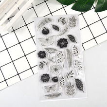 Flowers Transparent Clear Stamp for Scrapbooking Transparent Silicone Rubber DIY Photo Album Decor 2024 - buy cheap