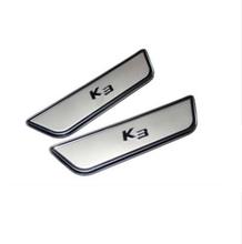 Placa de desgaste de acero inoxidable de alta calidad/adhesivo Protector de alféizar de puerta para coche 2013 KIA K3 2024 - compra barato