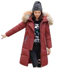 Hot thickened Oversized Five colors New Women's Winter Coat Parkas Warm hat Stylish Winter Jacket new gray Rust red Khaki black 2024 - buy cheap