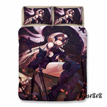 Mxdfafa Cartoon Fate Grand Order Duvet Cover Sets 3D Bedding Set Manga Comforter Bedding Sets with 1 Duvet Cover + 2 Pillowcases 2024 - buy cheap