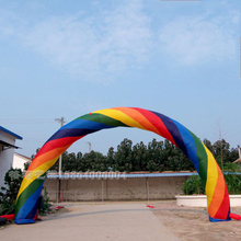 Arco-íris inflável, 6m, 20 ftx12 ft, arco-íris, ventoinha, 220v, balão colorido para propaganda 2024 - compre barato